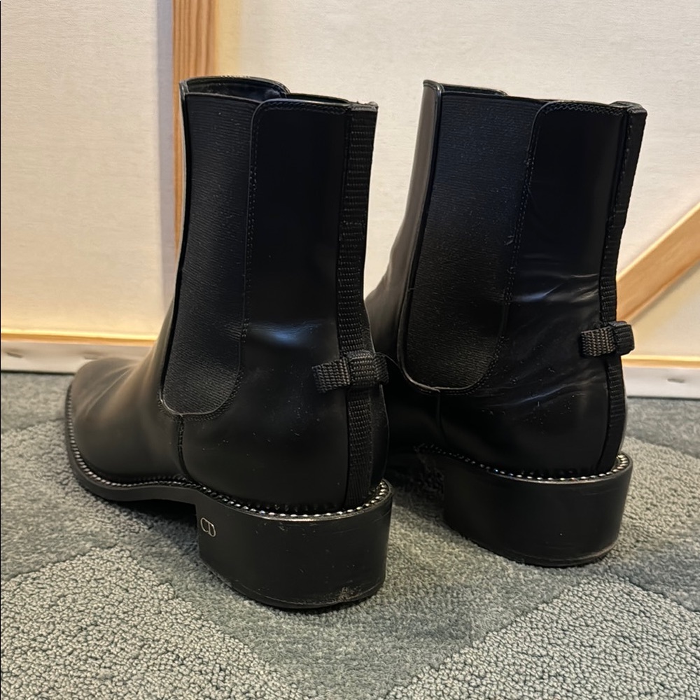 Authentic Christian Dior woman’s Black Leather Boots - Picture 3 of 9